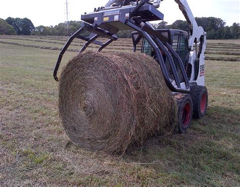 blue diamond skid steer bale grab|bale squeeze skid steer.